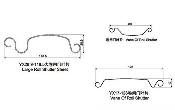 Metal Sheet Roller Shutter Door Roll Forming Machine With 1200mm Feeding Width