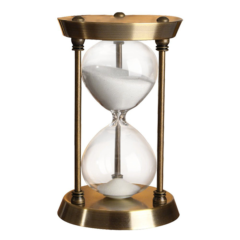 Home Decor Large Brass Hourglass Luxury Sand Timer For Souvenir