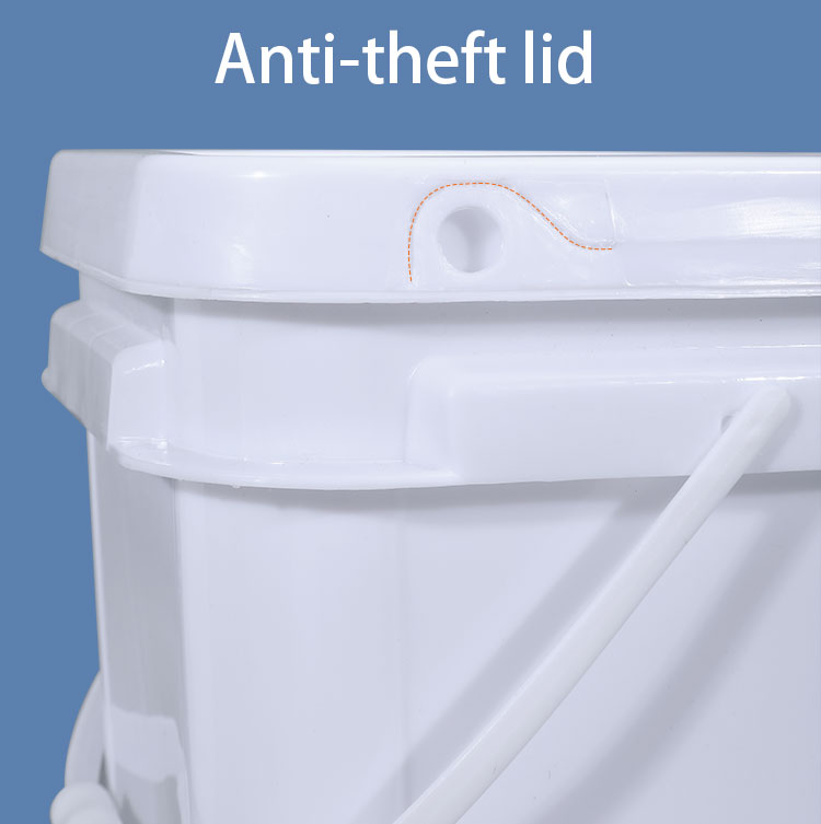 Durable Food Grade Empty Plastic Buckets With Handle and Lids for Packaging Solutions