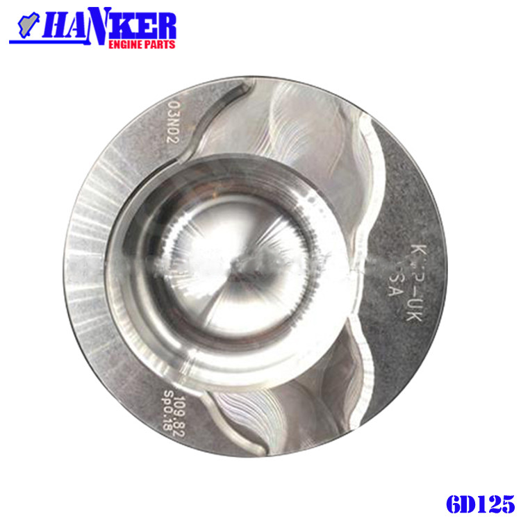 6151-31-2171 Excavator Engine Komatsu S6D125 Aluminium Alloy Piston Set