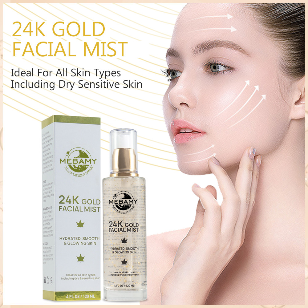 Hyaluronic Acid 24K Gold Vegan Facial Mist Spray For All Skin Types