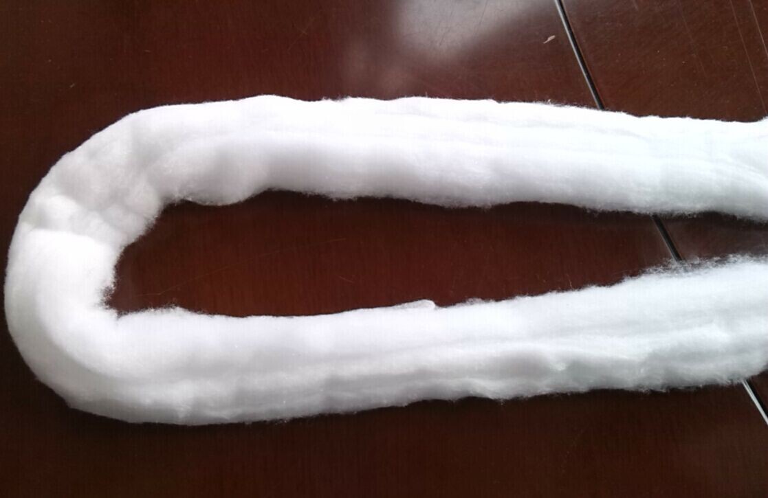 Absorbent cotton sliver, 3g/meter