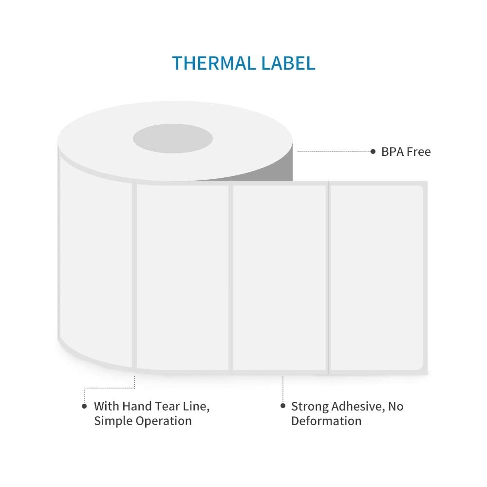 Heat Transfer Direct Thermal Barcode Labels Packaging Adhesive Sticker Labels