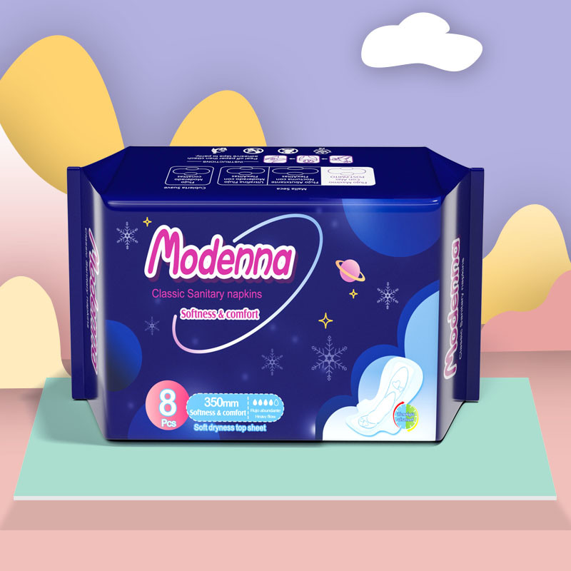 Feminine Non Woven Sanitary Pads 290mm Biodegradable Super Absorbency