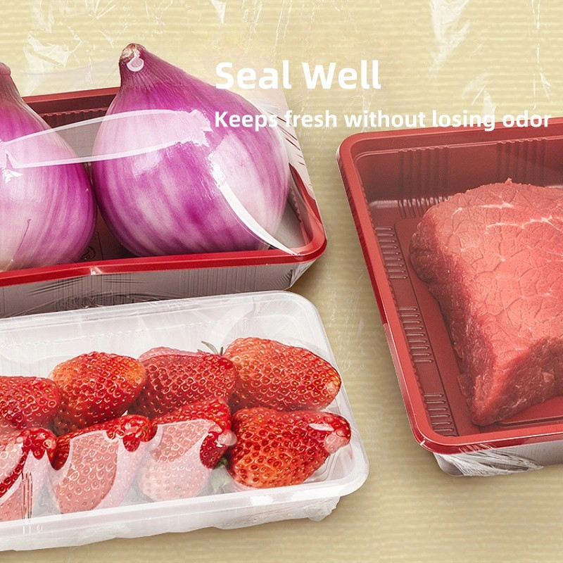 Eco Friendly No Toxic PVDC Fresh Keeping Food Cling Film Wrap For Microwave