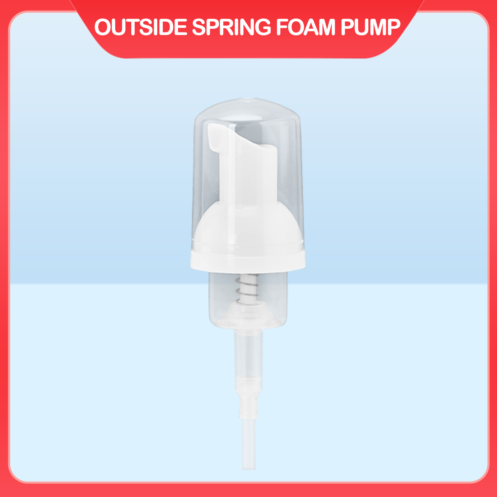 Custom Tube Facial Wash Pump No Thickener for Pumping Product Form and Tube Length
