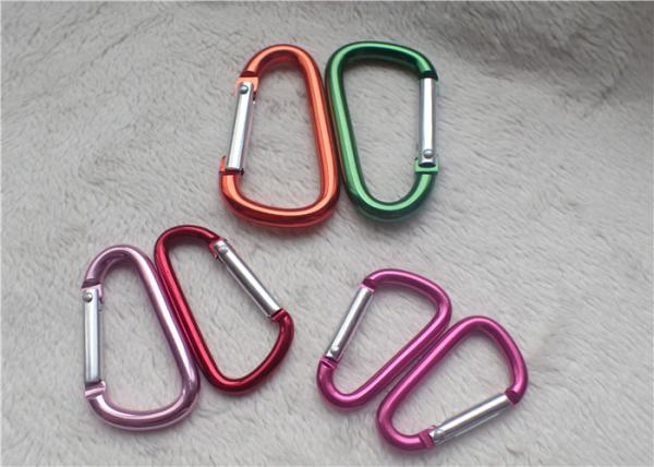 Small Personalized Promotional Gifts Carabiner Multiple Colors D - Shaped