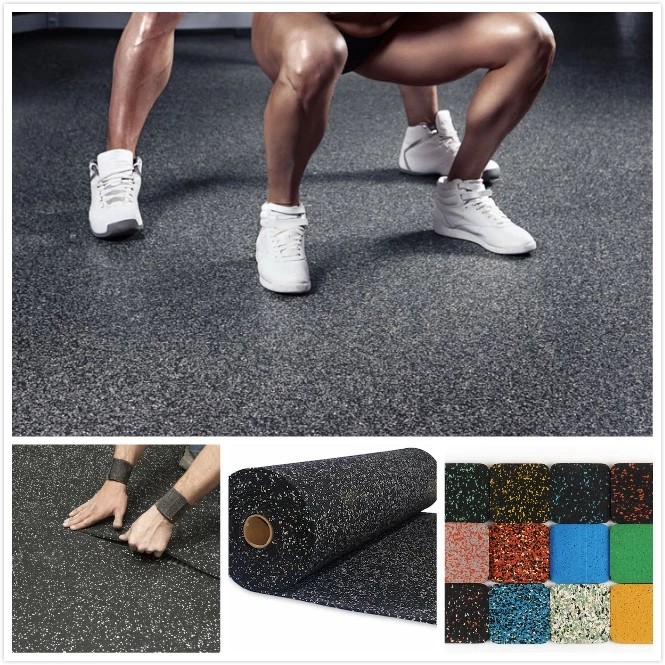 15mm Thickness Interlocking Rubber Gym Floor Mats Fitness Gym Tiles Court