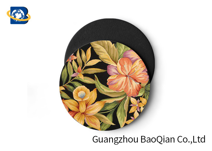 Vivid Depth Effect 3D Floral Lenticular Coasters PET/ EVA Material Customized Size