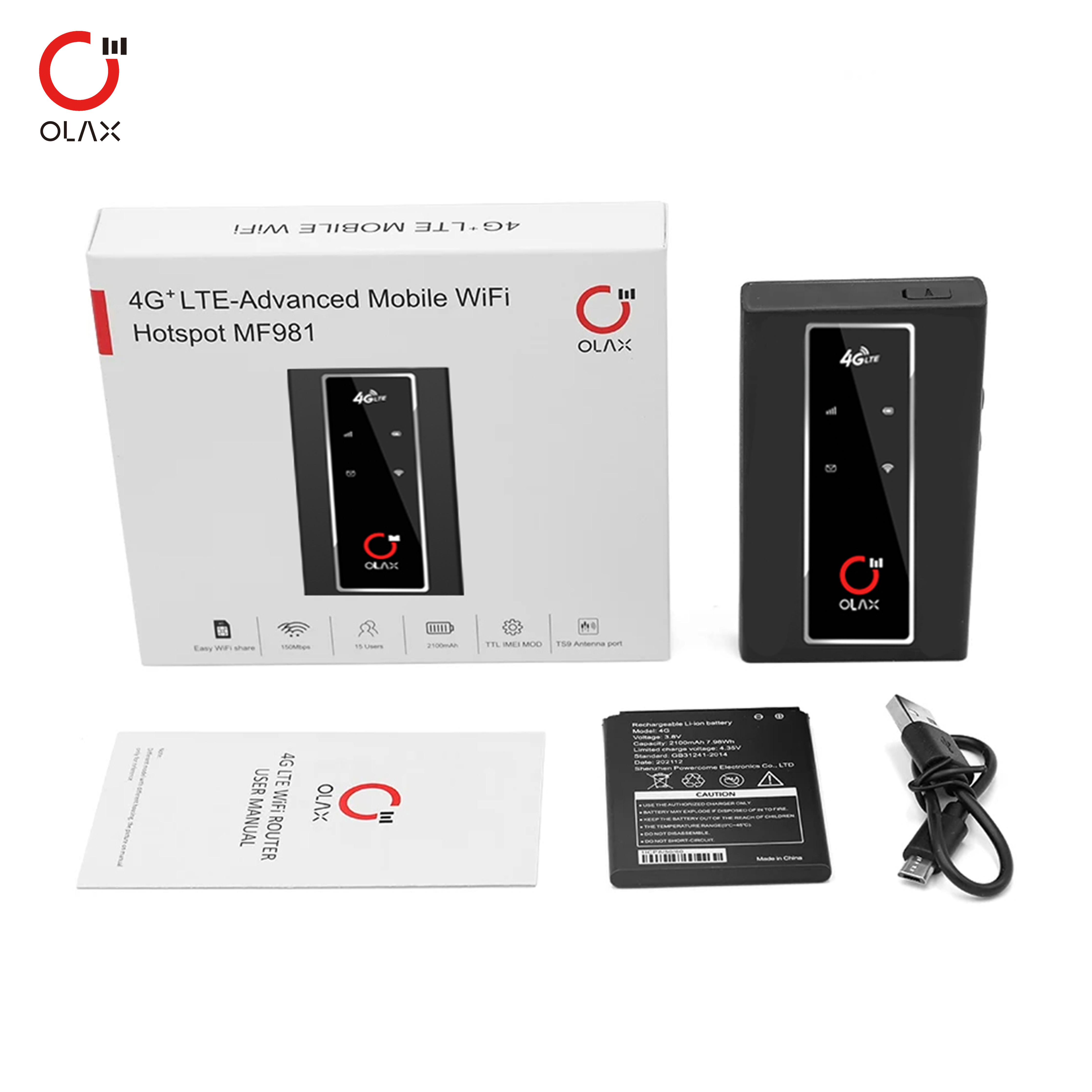 OLAX MF981 Mobile Hotspot 4G Router Wifi Mobile MiFis 4G Hotspot 4G LTE Wireless Pocket Router