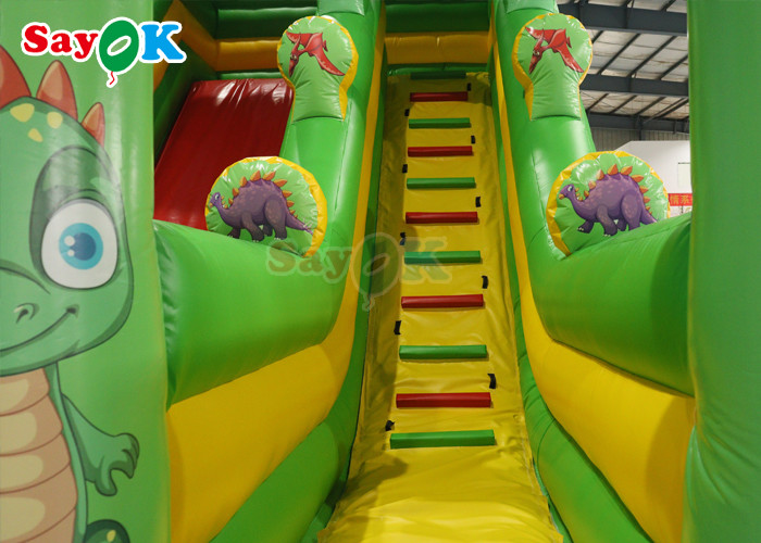 Commercial Grade Water Slide Inflatables Dinosaur Inflatable Bounce Slide For Children