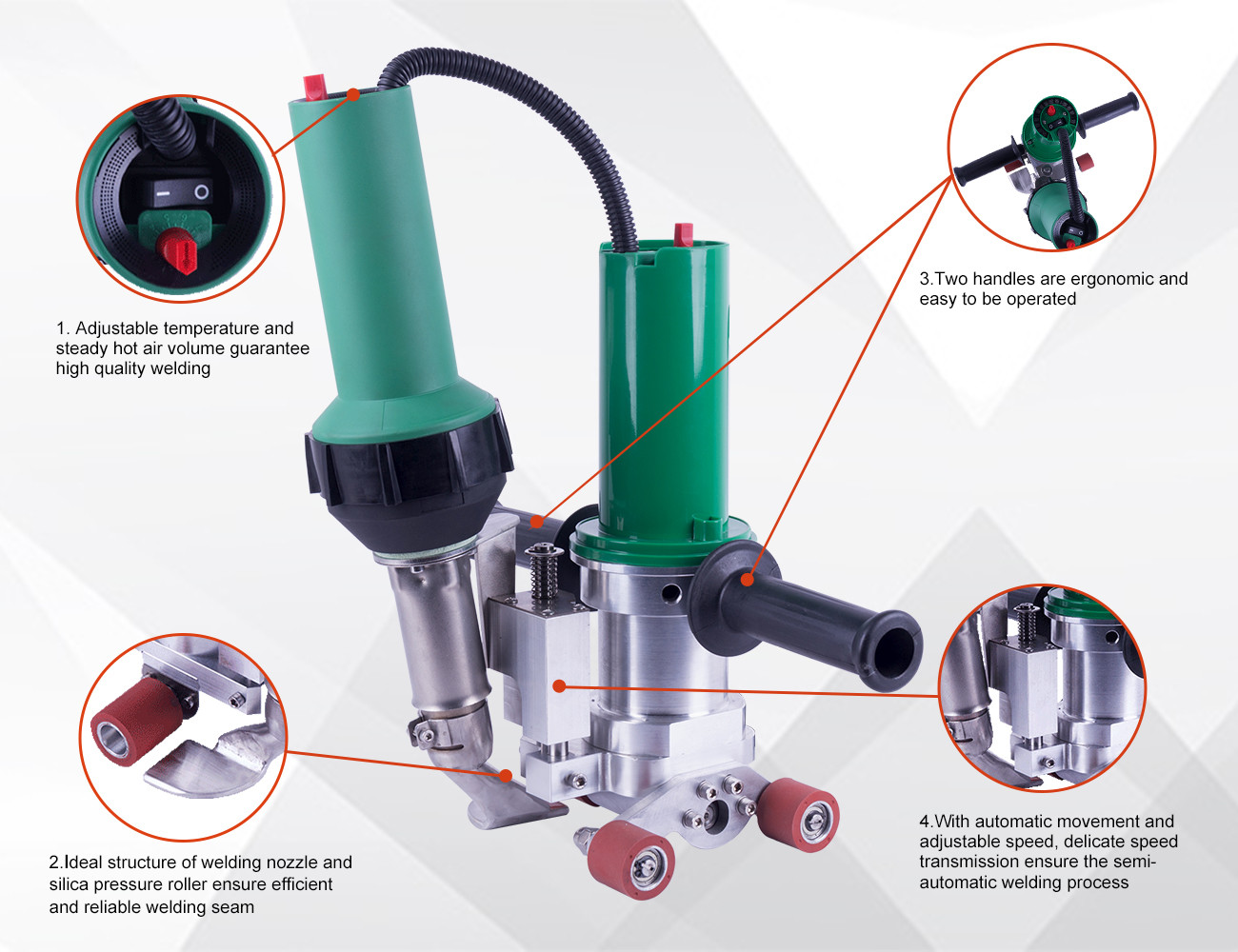 Overlap Welding Plastic Air Welding Tools