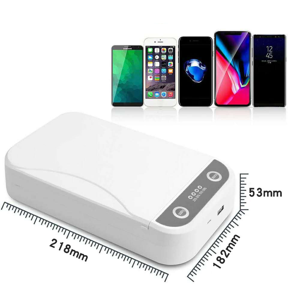 10W Fast Charge Cell Phone Disinfection Box , Uv Light Sanitizer Box For Phone
