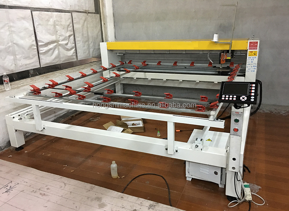 Computerized quilt making equipment high speed duvet sewing machine single needle bedsheet quilting machine