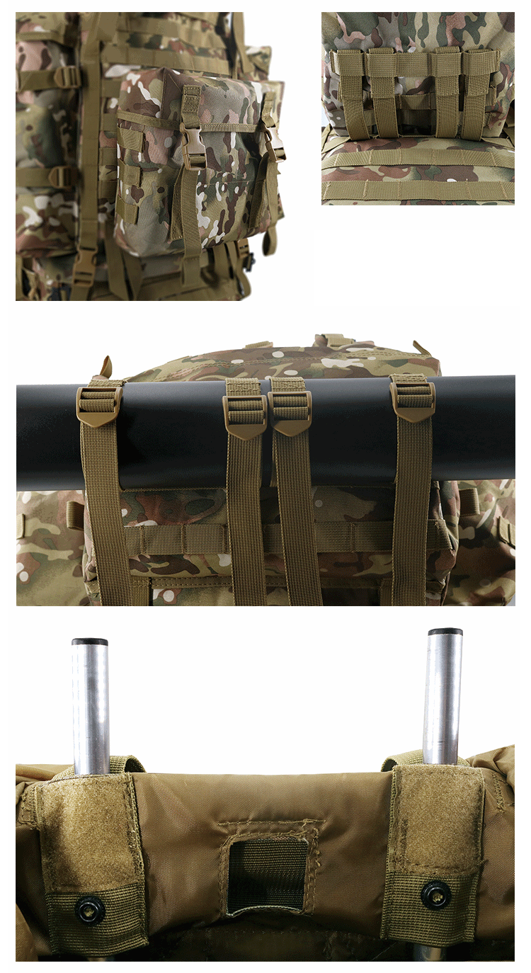 Waterproof 80L Professional Mountaineering Backpack for Large Capacity Outdoor Camping