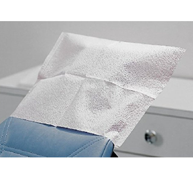 Medical Disposable White Tissue paper + PE film laminated Headrest Cover For Dental