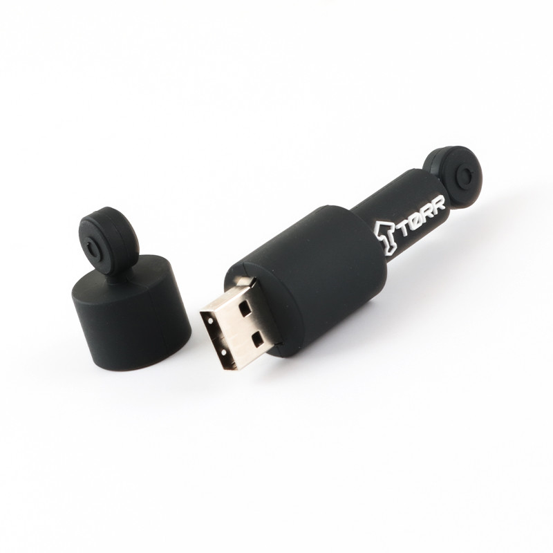 Data Encryption Round Custom USB Flash Drives PVC/Silicone Material