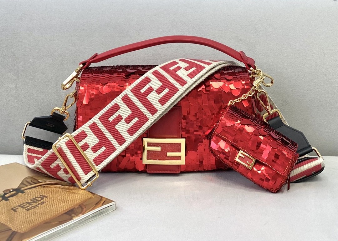 Bead Piece Decoration Bling Bag Unque Shine Cross-Body Bag Baguette Bag
