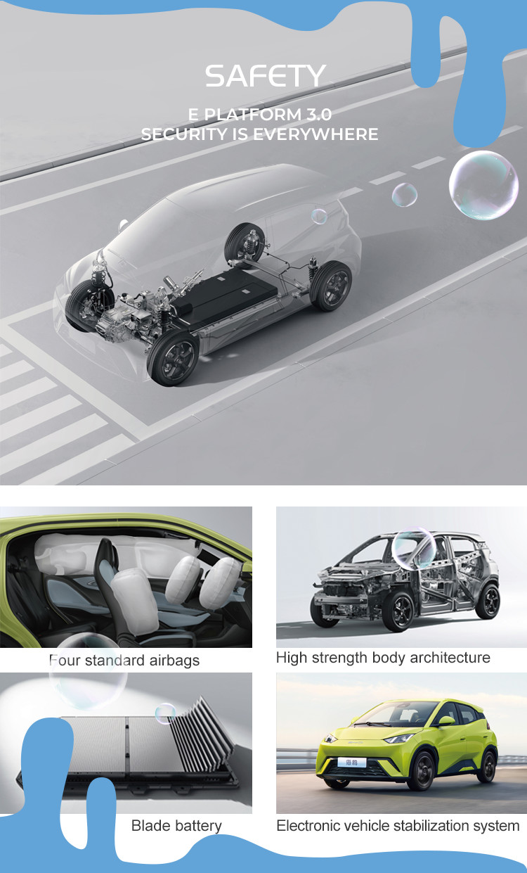 BYD Seagull EV Hatchback MINI Electric Car Range 405KM For Urban Transportation