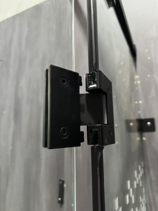 Customizable Shower Enclosure With Matt Black Profile And Printing Glass For Luxurious
