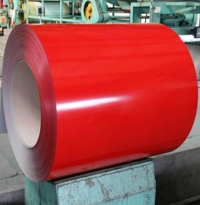 PPGI Prepainted Galvanized Steel Coils Red Color Coated 1000 - 1500mm TISCO