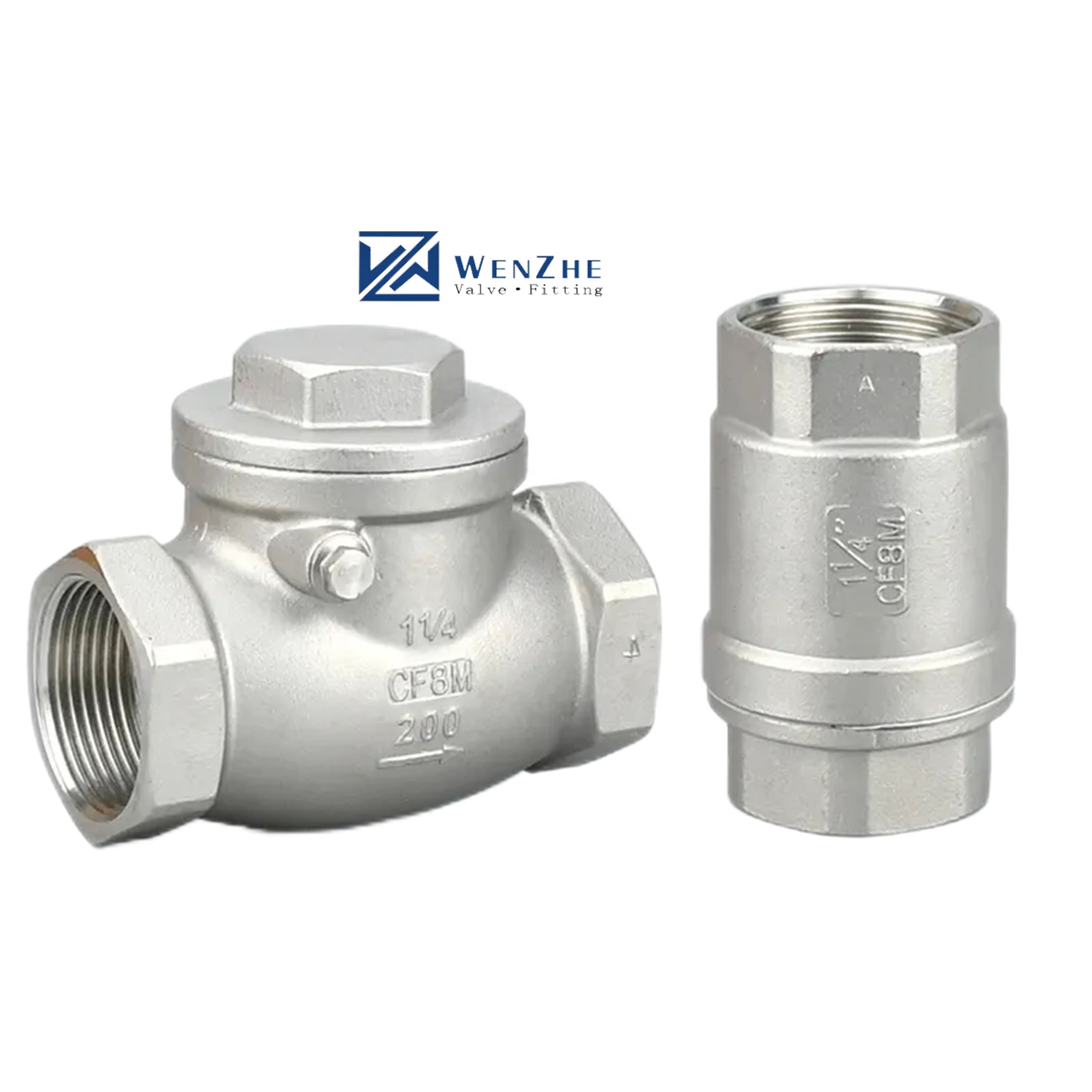H12W-16P Vertical Spring Check Valve for Customized Multi-Size Stainless Steel Wire Port