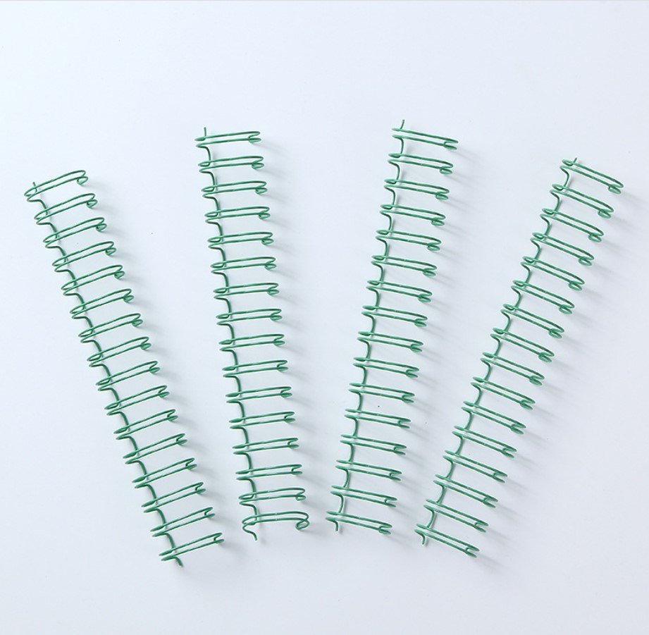 Nylon Coated 1/4" T0.7mm Double Loop Binding Wire For Notebook