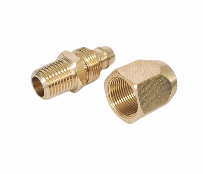 Corrosion Proof Brass Hose End Connector For 1/4 Inch ID Polyurethane Air Hose