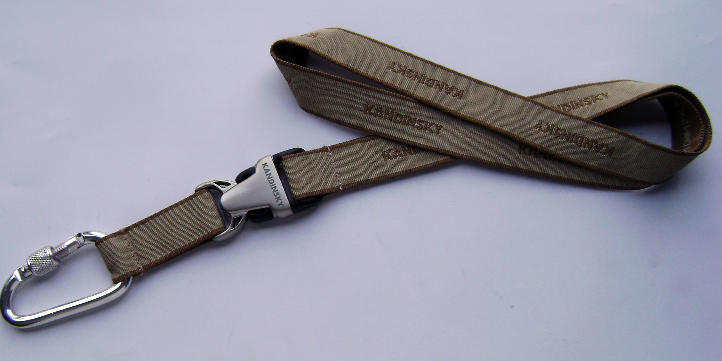 Eco - Friendly Polyester Material Dye Sublimation Lanyards With Metal Hook