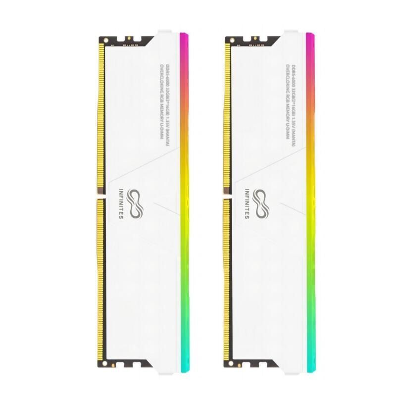 Infinites Memory Solution DDR5 288pin 16GB 3600MHz (2*16G) Udimm PC-48000 1.1V Non Ecc Gen 5 RGB Gameing Memory Stick Overclocked Memory Kits