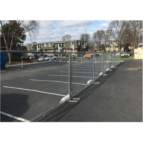 Hot Dipped Galvanized Temporary Mesh Fencing , Chain Link Wire Mesh Fencing