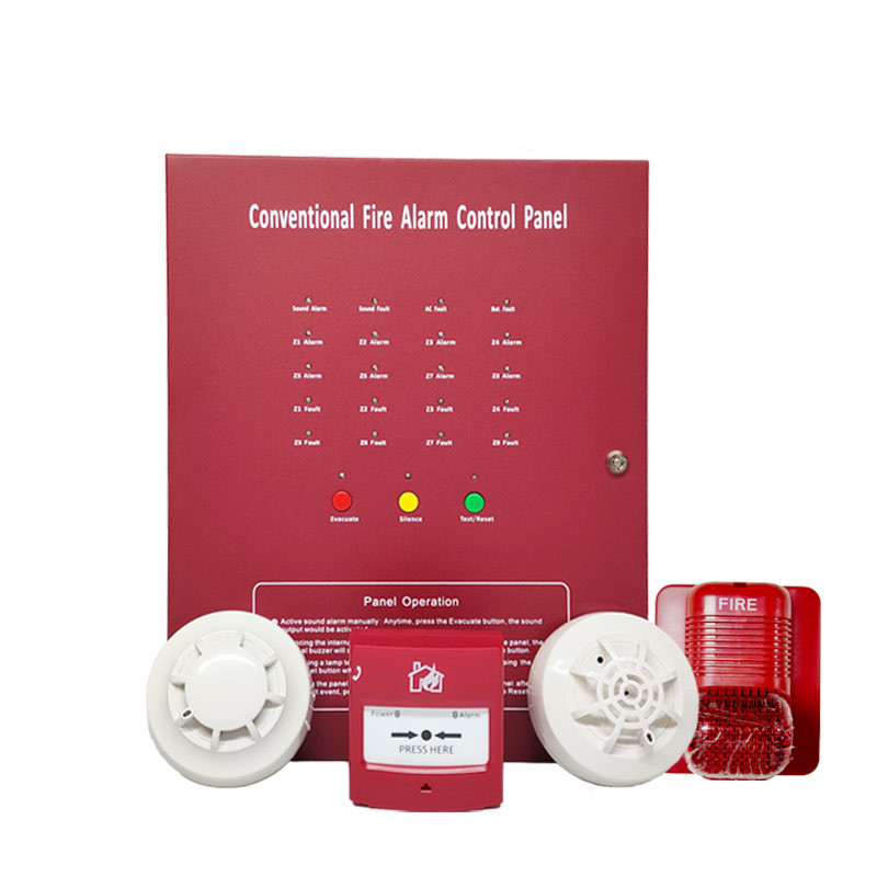 2 Wire Conventional Fire Alarm System Wall Mount With Sound And Light Alarm