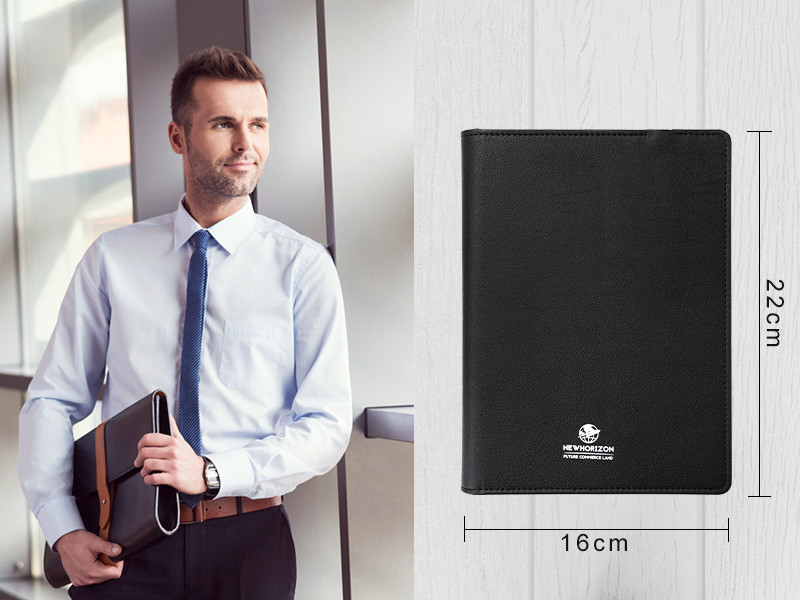 Promotional Sublimation Customizable Leather A5 Paper Agenda Wireless Phone Charger Journal Notebook