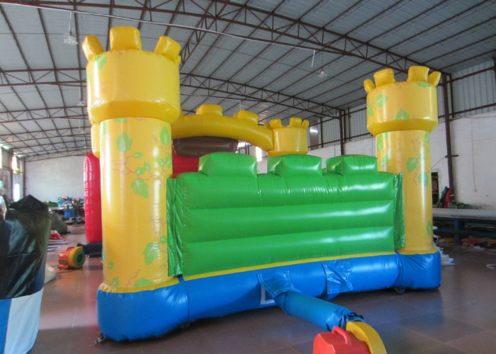 Waterproof Zoo Inflatable Bouncy Castle , Cartoon Commercial Grade Bounce House