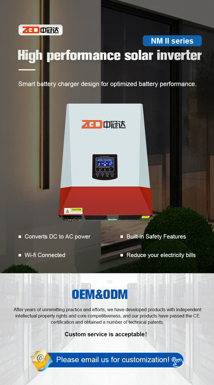 OEM Mppt Charge Controller Solar Power Inverter 3.2KW Panel System