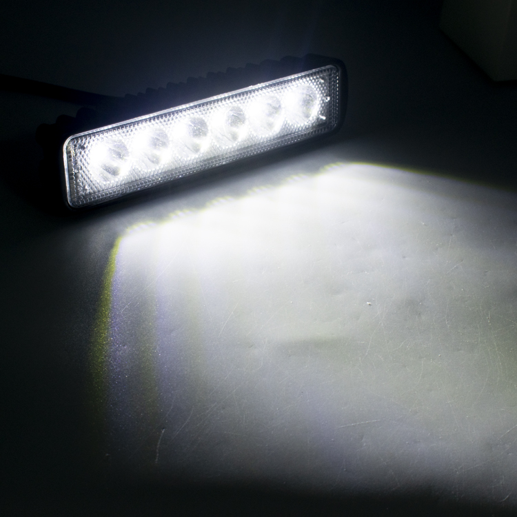 Auto 18W IP67 6pcs 6000K Waterproof LED Work Lights