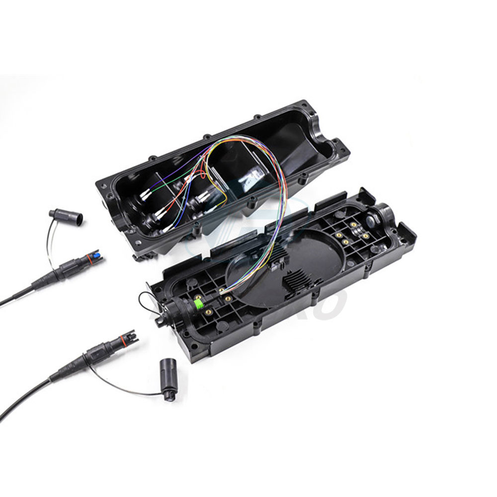6 Core Outdoor FTTX Cable Fiber Cassette Enclosure Splice Box For FTTA Splitter