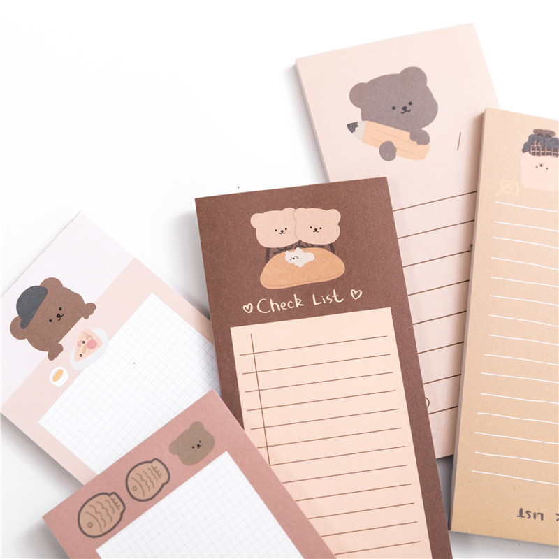 Cute Self Adhesive Magnetic Grocery List For Firdge Shopping Notepads