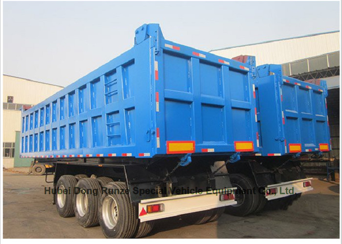 Heavy Duty Dumper Semi Trailer Truck for Sand - Mine Transport 3-Axles Rear Tipper Semi Trailer 45 - 60T