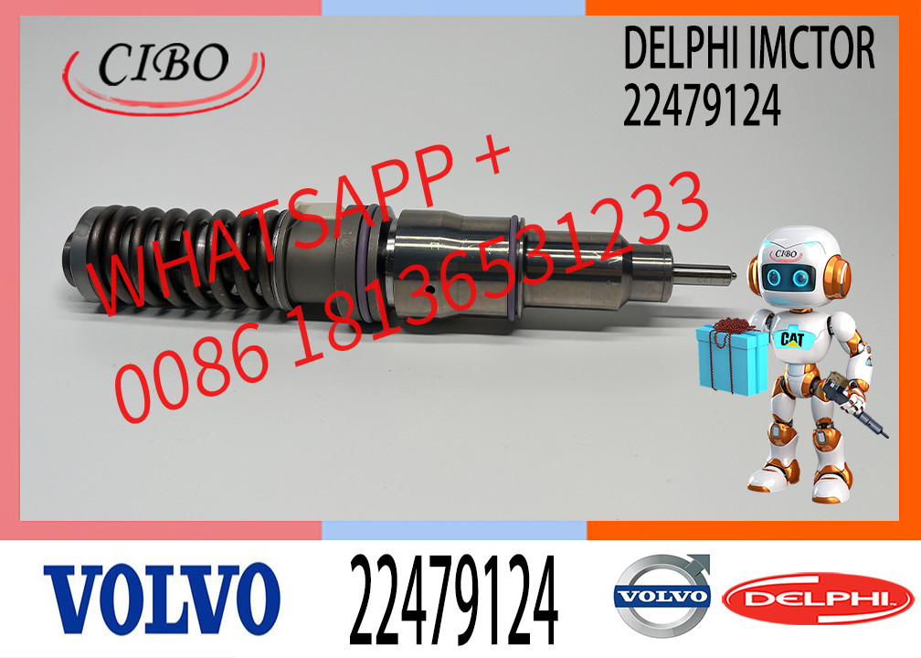 Excavator Engine Parts Diesel Fuel Injector 22479124 85020428 22479124 For Vo-lvo D13 Engine BEBE4L1600