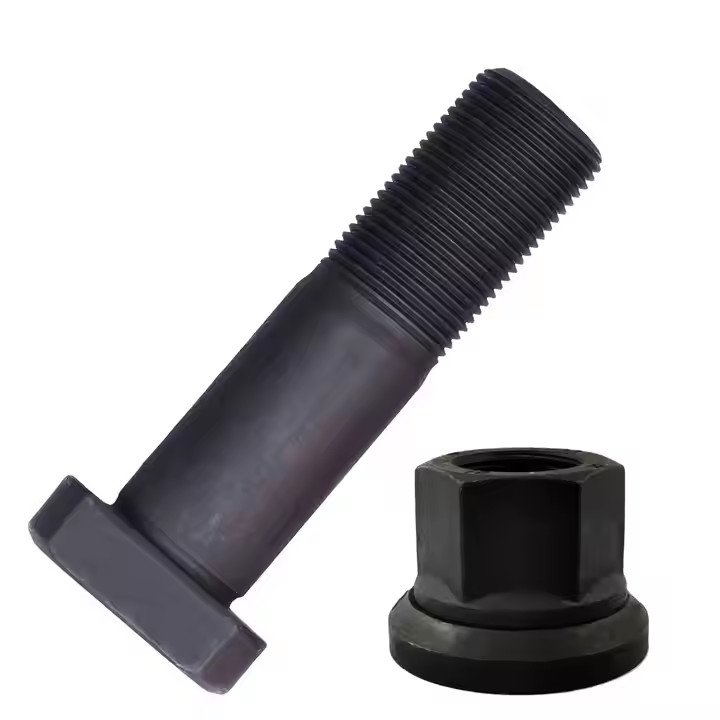 M22x1.5 Bell Housing Bolt Truck Hub Bolt 22mm Head Phosphate Black