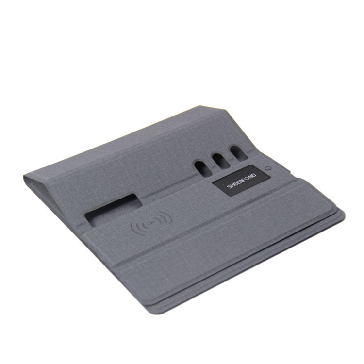 Personalized Gifts Pu Leather Multifunction Mouse Pad Wireless Charging