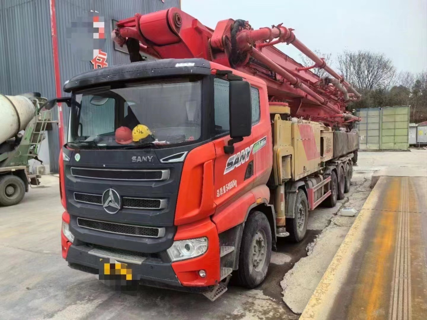2022year sany Used 66m Sany chassis country-six big concrete pump truck and boutique car condition