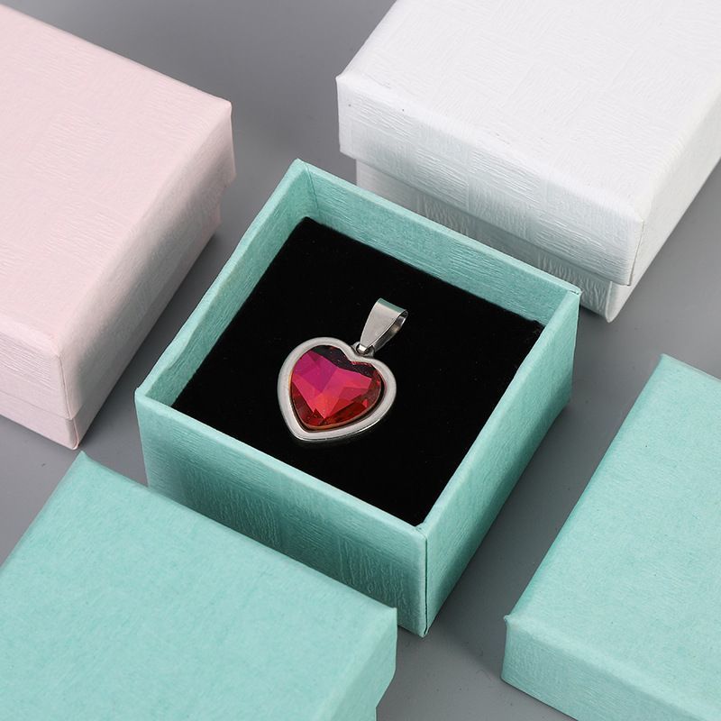 Deluxe Style Rigid Black Cardboard Necklace Packaging Paper Box