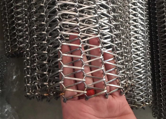 304 Stainless Steel Flat Surface Ceramic Drying Conveyor Wire Mesh Belt