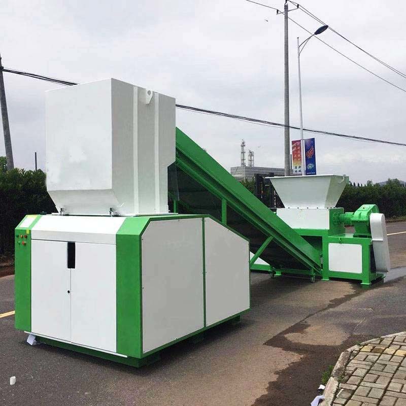 Waste Plastic Crusher Recycling Manufacturer Plastic Shredder Line