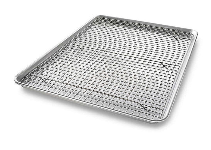 Plain Weave Stainless Steel 316 5mm Wire Oven Grill Rack For Roasting