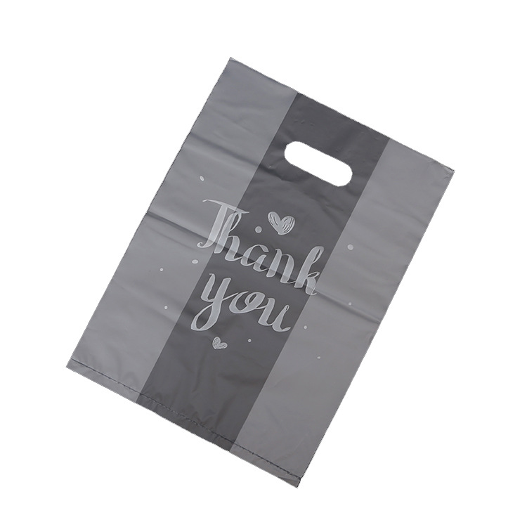 Customized Eco Friendly Tote Bag THANKYOU Plastic Shopping Bag with 50-200microns Thickness