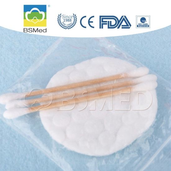 7 * 7cm Cosmetic Facial Cotton Squares Plain Pattern Customized Absorbency