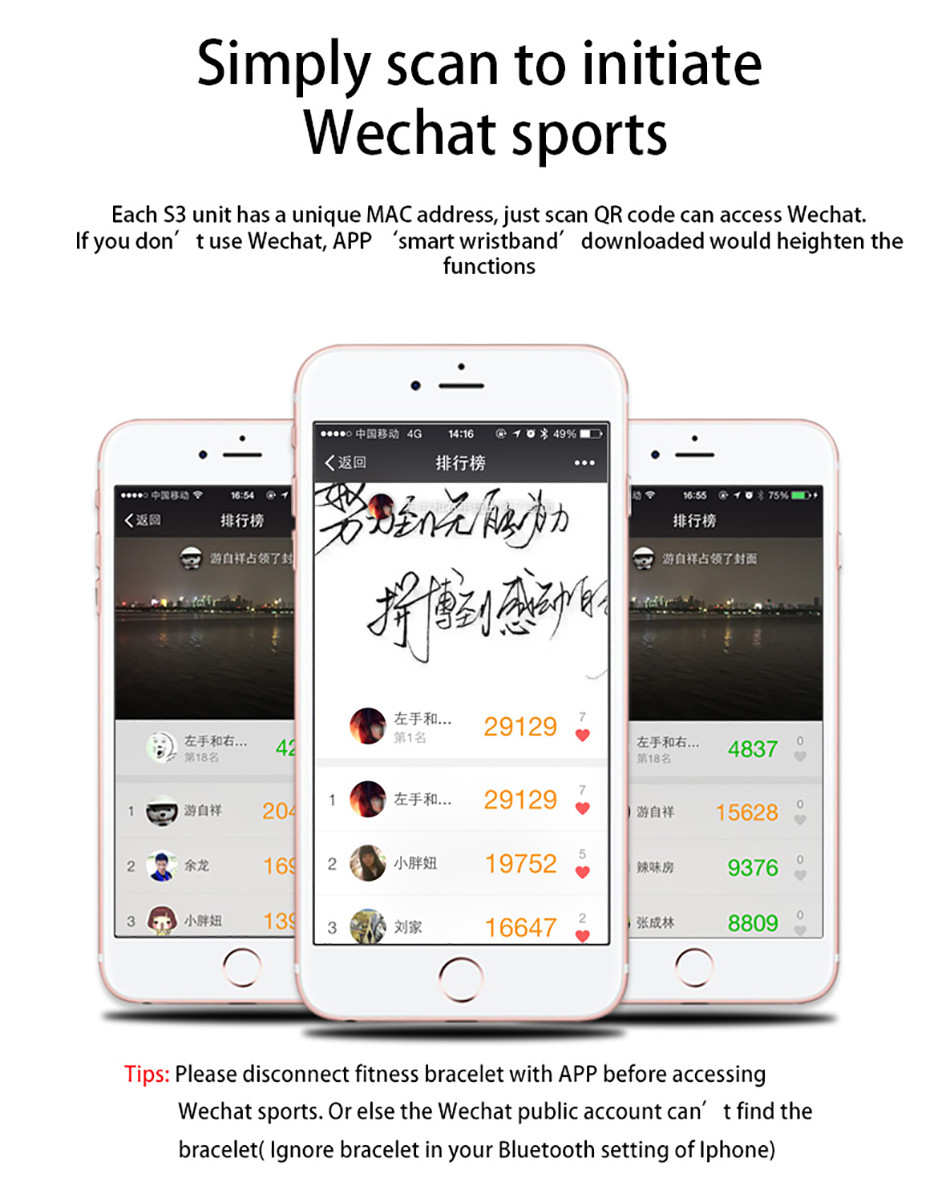 IP67 Heart Rate Health Bracelet , CE ROHS FC Fitness Band With Ecg